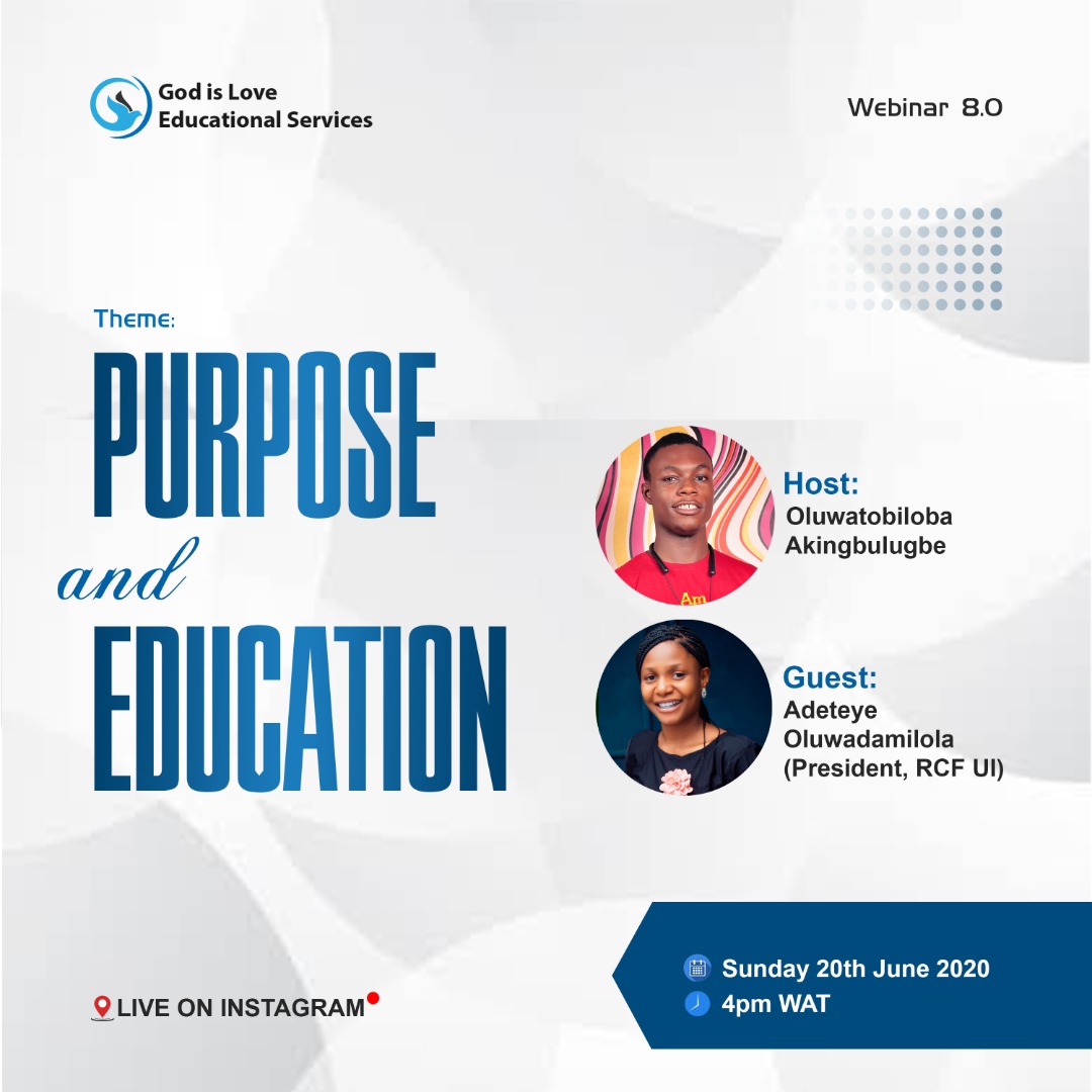 Webinar 8.0 Purpose & Education
